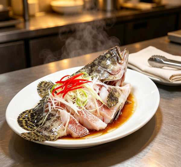 Steamed Whole Fish with Ginger and Chili
