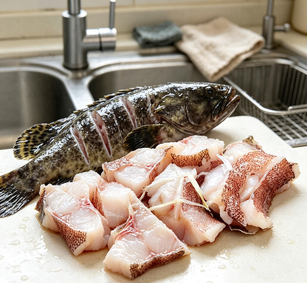 Steamed Whole Fish with Ginger and Chili